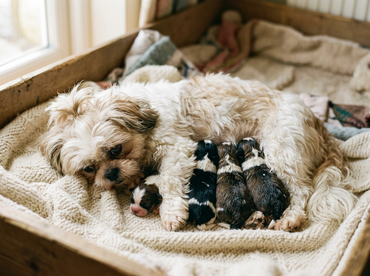 Page: Shih Tzu Miot / R : Hodowla z brzozowej. Slot: spodziewamy sie szczeniat shih tzu. Context: Sh